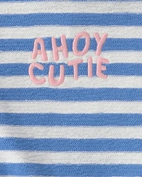 Baby Girl 2-Piece Top & Short Set - Blue