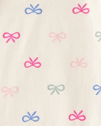 Baby Girl 5-Pack Hearts Print Cotton Multipack Bodysuits