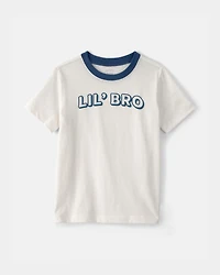 Toddler Boy 'Lil Bro' Graphic Tee - Ivory