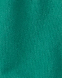 Baby Girl French Terry Athletic Shorts - Green