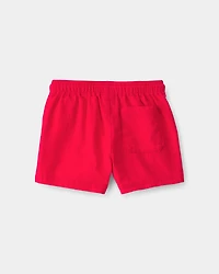 Toddler Boy Twill Shorts - Red