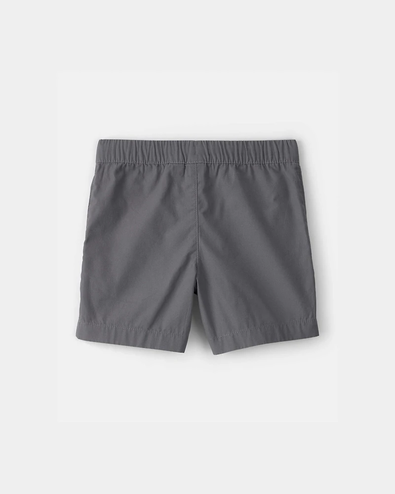 Boys Canvas Shorts - Grey
