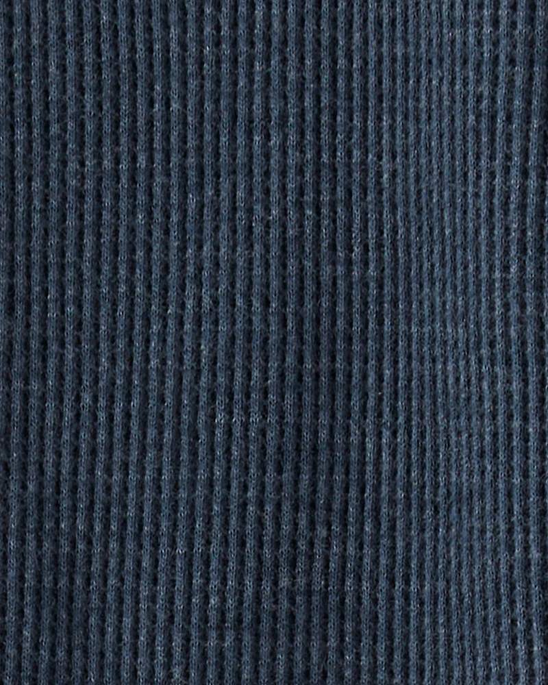 Baby Boy Cotton Long-Sleeve Sleeper - Navy Blue