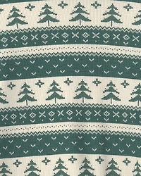Adult 2-Piece Fair Isle Waffle Knit Pyjamas Made with Organic Cotton