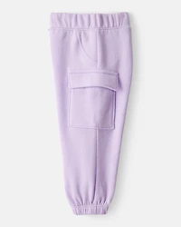 Baby Girl 2-Piece Flower Graphic Long-Sleeve Hoodie & Pant Set - Purple