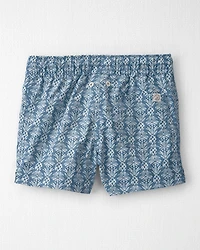 Toddler Boy Recycled Swim Trunks Bloom Lagoon Print