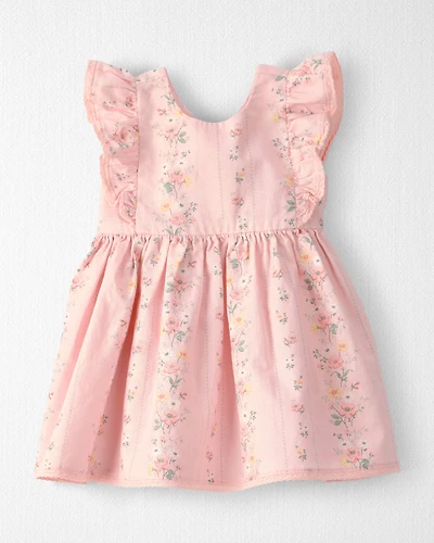 Baby Girl Ruffle Dress Made with Organic Cotton