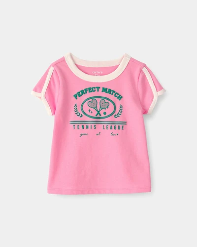 Baby Girl 'Perfect Match' Top - Pink