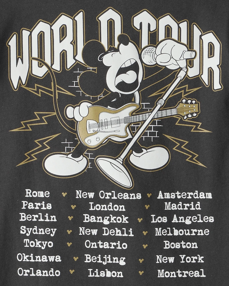 Boys Disney© Mickey Mouse Short-Sleeve Graphic Tee - Black