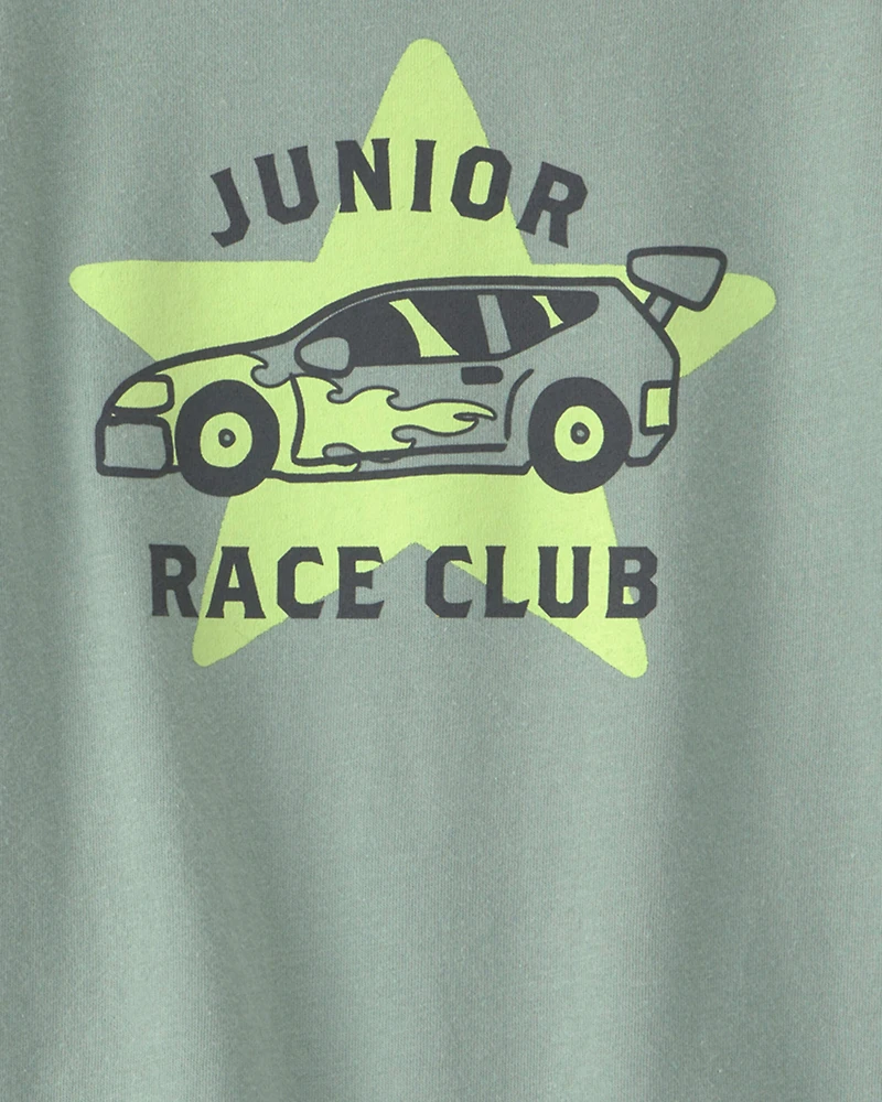 Toddler Boy 'Junior Race Club' Graphic Tee - Green