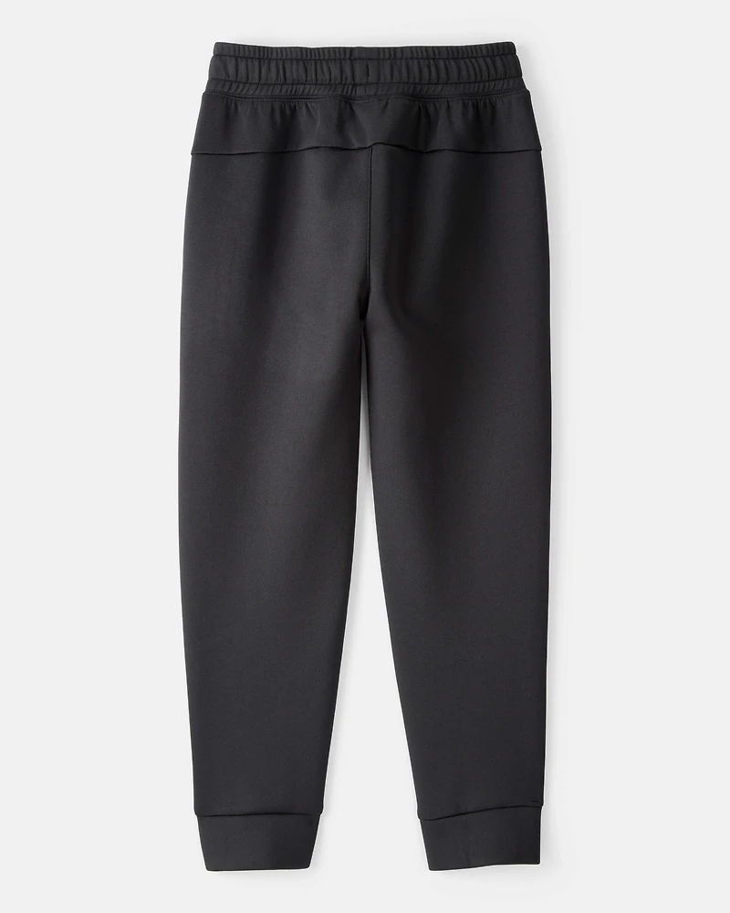 Boys Cotton Active Pants - Black