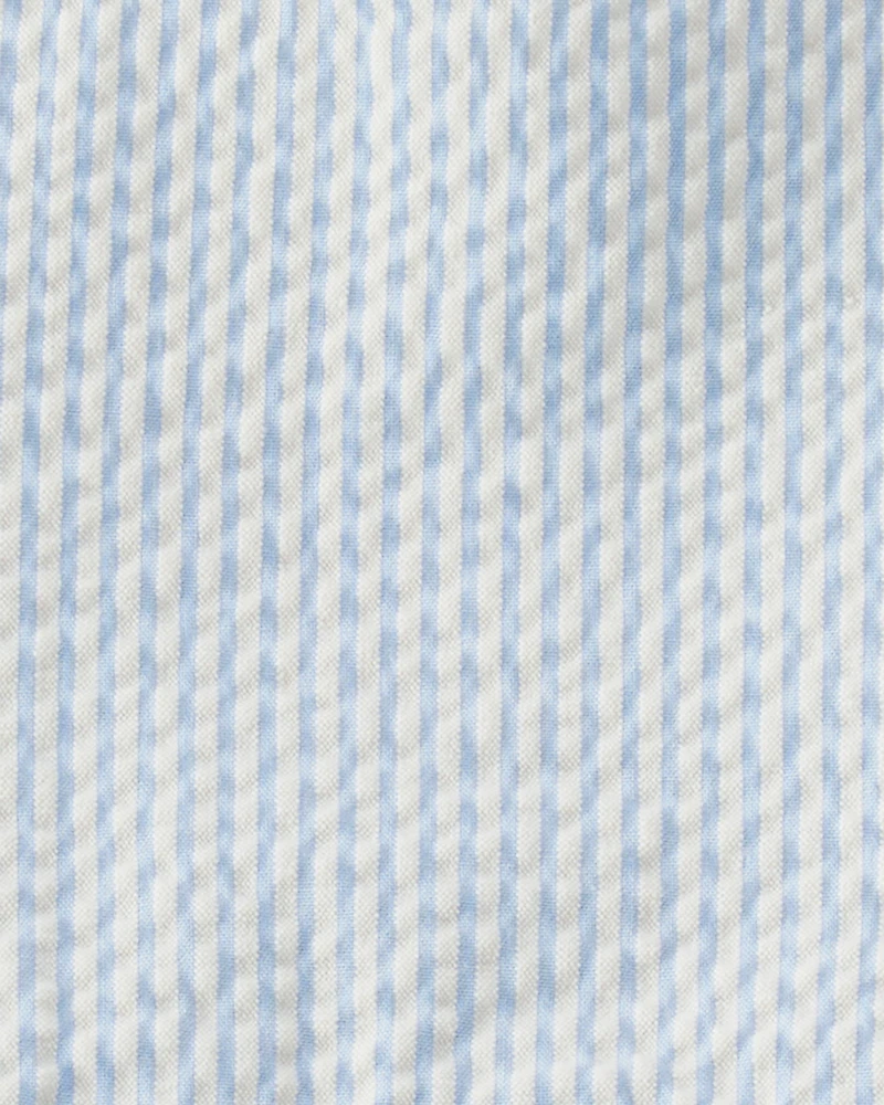 Baby Organic Cotton Seersucker Sunsuit