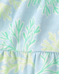 Baby Girl 2-Piece Tank Top & Reef Skirt Set - Blue/Green