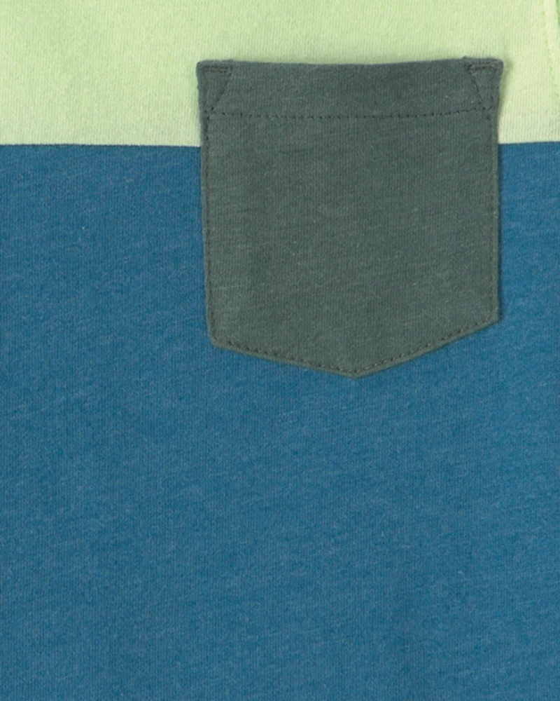 Baby Boy colour Block Short-Sleeve T-Shirt - Blue/Green