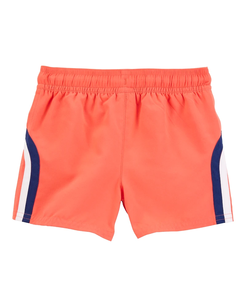 Toddler Boy Striped Swim Trunks