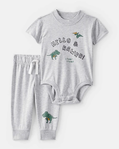 Baby Boy Dinosaur Bodysuit & Pant Set