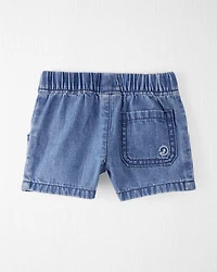 Baby Organic Cotton Chambray Shorts