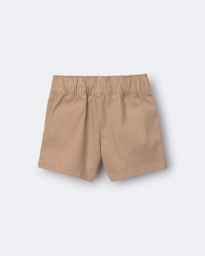 Toddler Boy Standard Short with Pockets - Khaki