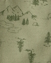 Baby Boy 2-Piece Mountain Thermal Bodysuit & Pant Set - Green