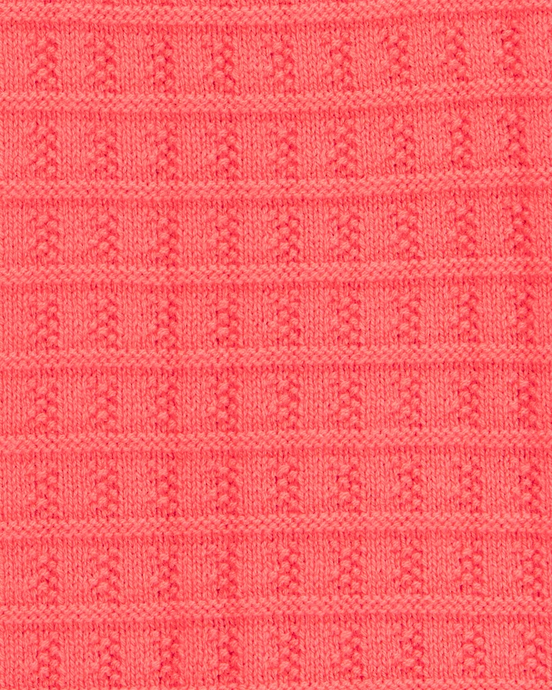 Kid Orange Knit Tank Top