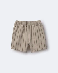 Toddler Boy Playground Shorts Stripes - Khaki/Olive