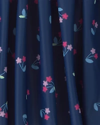 Girls Floral Active Skort - Navy