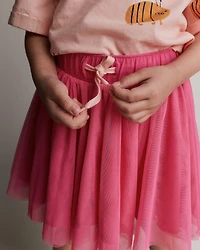 Toddler Girl Avenue Twirl™ Mini Skirt with Tulle - Hot Pink