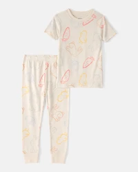 Toddler Easter Bunny Snug Fit 2-Piece Pyjamas Set - Cream