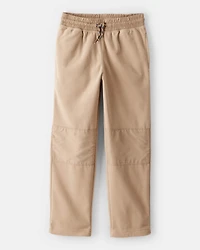 Boys Fleece Drawstring Pants - Tan
