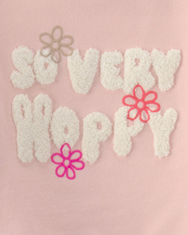 Baby Girl 2-Piece Easter 'So Very Hoppy' French Terry Top & Skort Set - Pink