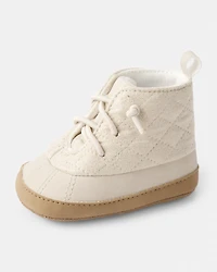 Baby Girl Sherpa Duck Boots - Ivory
