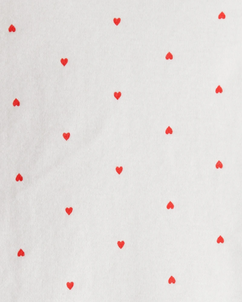 Baby Girl 3-Piece Heart Print Long-Sleeve Dress Set - Pink