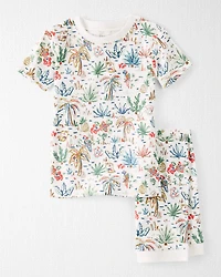 Toddler Organic Cotton Pyjamas Tropical Print