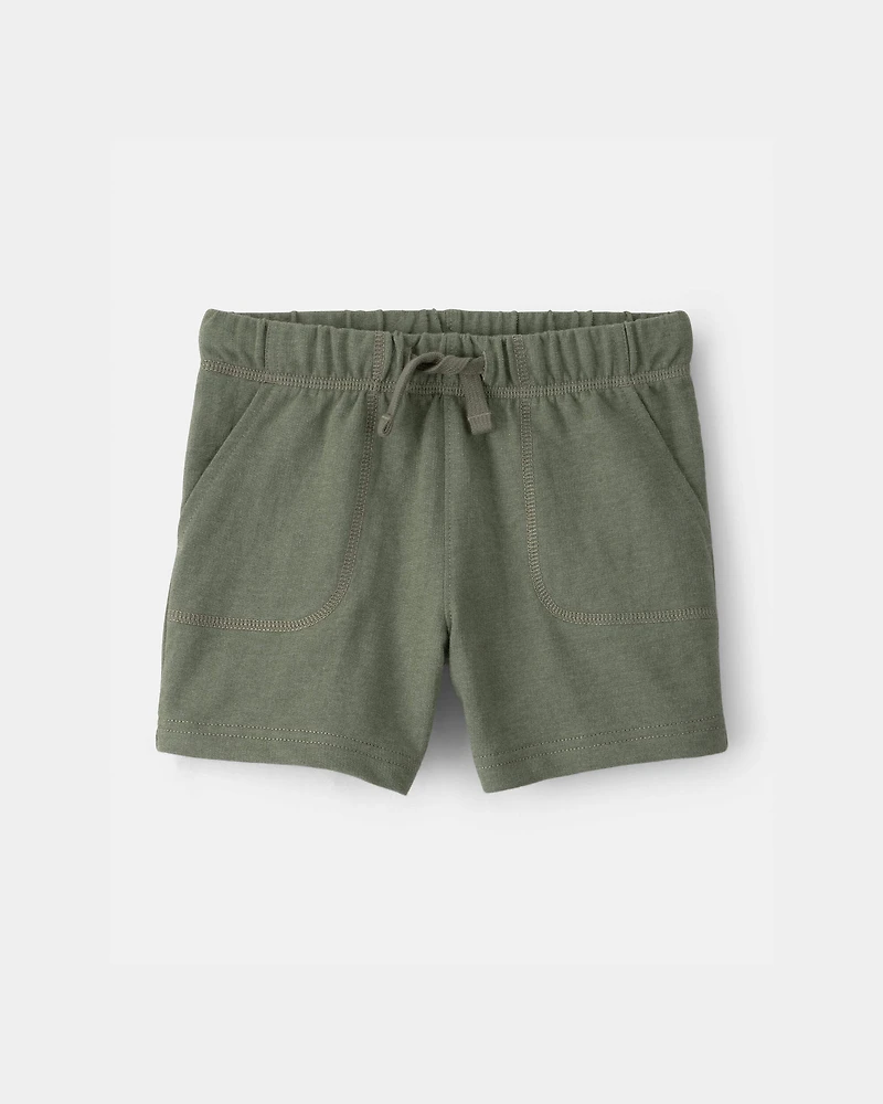 Toddler Boy French Terry Shorts - Green