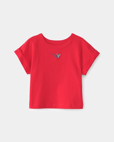 Baby Girl Mermaid Top - Red