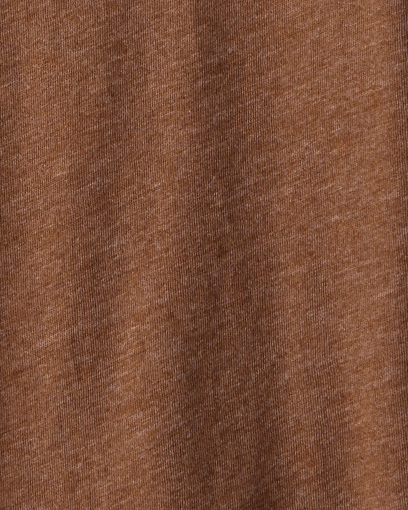 Boys Solid Long-Sleeve Tee - Brown