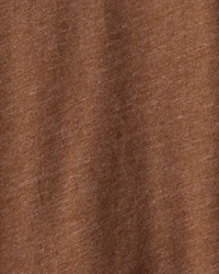 Boys Solid Long-Sleeve Tee - Brown