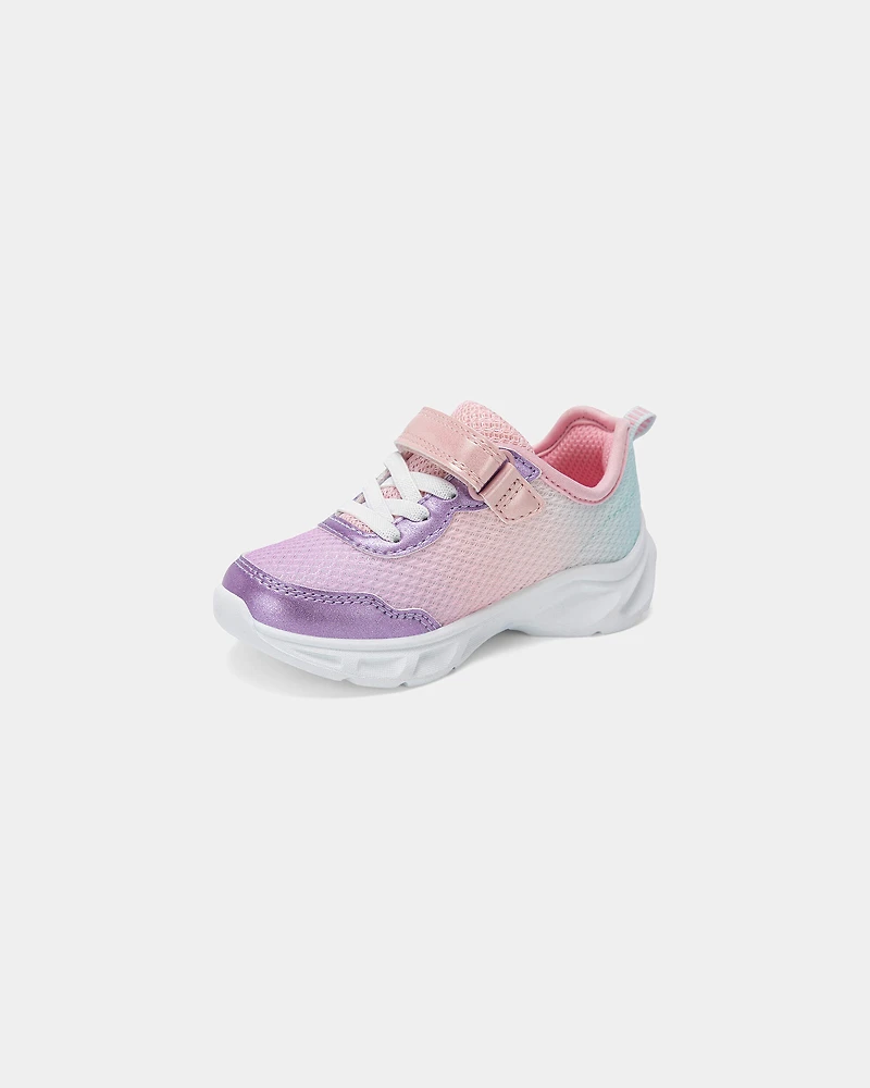 Toddler Girl Butterfly Floral Athletic Shoes - Purple/Pink