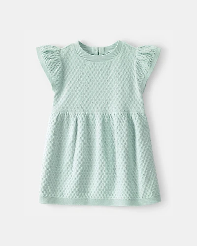 Baby Girl Sweater Dress - Green