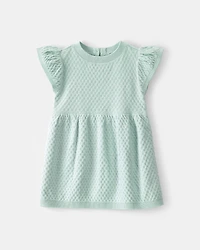 Baby Girl Sweater Dress - Green