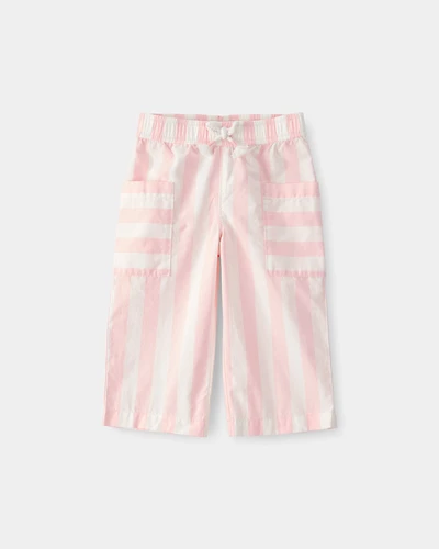 Baby Girl Striped Pants - Pink/Ivory