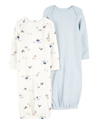 Baby 2-Pack Sleeper Gowns
