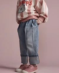 Toddler Cuffed Pant Denim - Blue