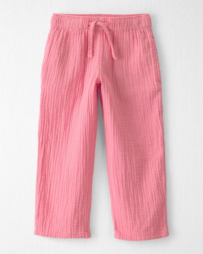 Toddler Girl Organic Cotton Gauze Pants