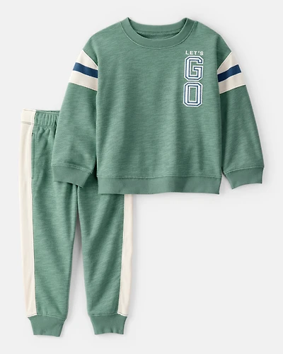 Toddler 2-Piece French Terry Sweatshirt & Pull-On Jogger Set