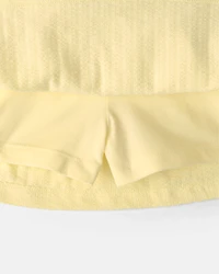 Toddler Girl Seersucker Skort - Yellow
