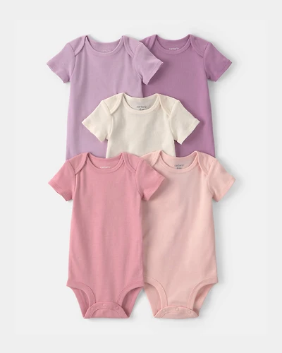 Baby Girl 5-Pack Multipack Bodysuits