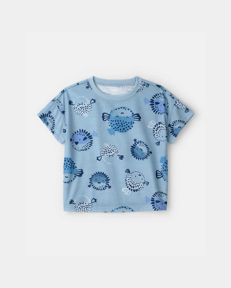 Toddler Boy 2-Piece Puffer Fish Pyjama Set