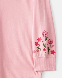 Baby Girl 2-Piece Floral Bodysuit & Pant Set - Pink