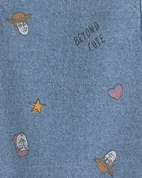 Toddler Girl Pixar© Toy Story Chambray Dress - Medium Wash